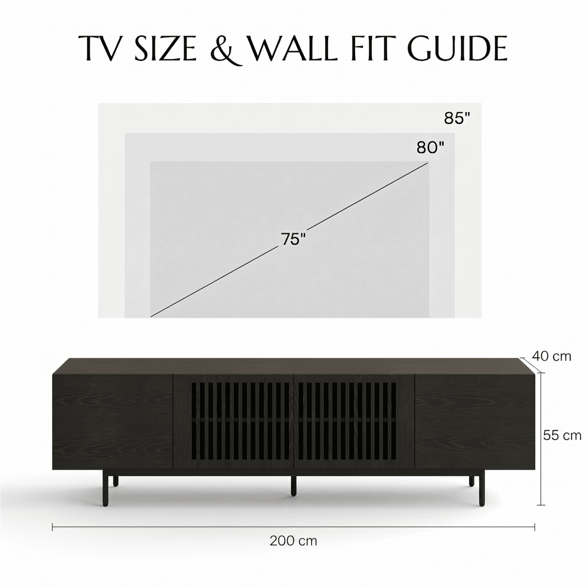Kaelo Modern Wood TV Console - Exclusivia