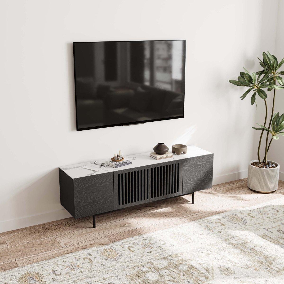 Kaelo Modern Wood TV Console - Exclusivia