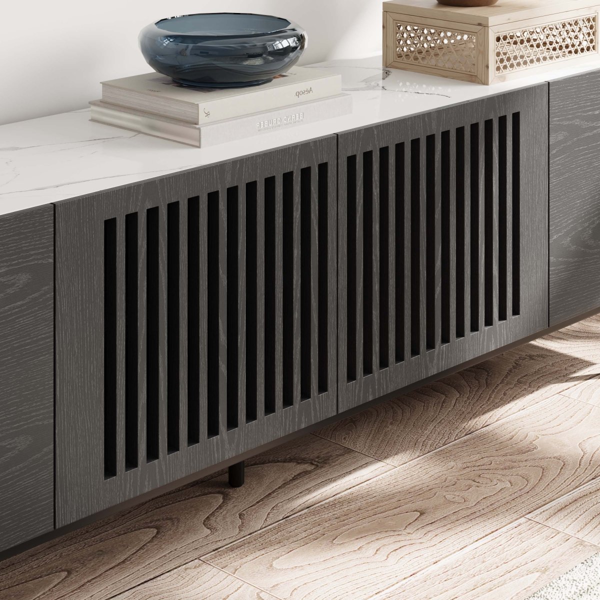 Kaelo Modern Wood TV Console - Exclusivia