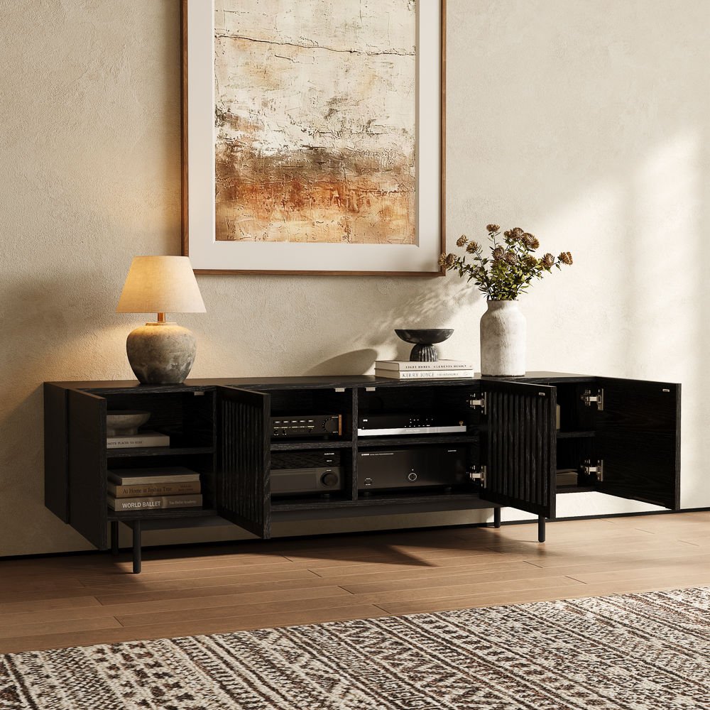 Kaelo Modern Wood TV Console - Exclusivia