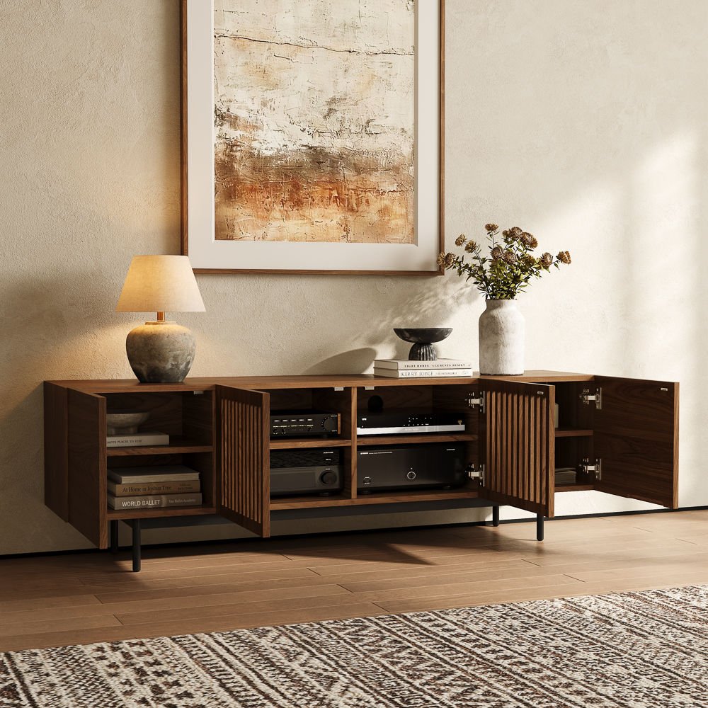 Kaelo Modern Wood TV Console - Exclusivia