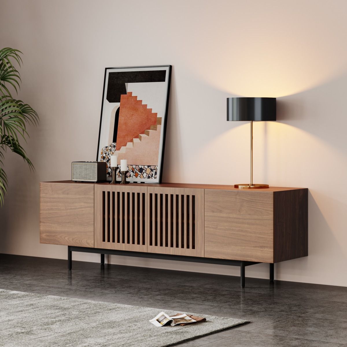 Kaelo Modern Wood TV Console - Exclusivia