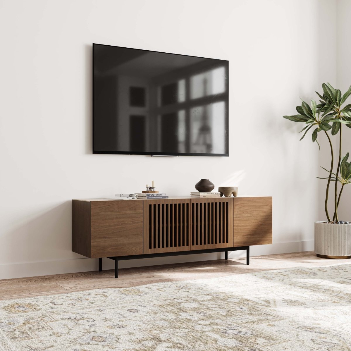 Kaelo Modern Wood TV Console - Exclusivia