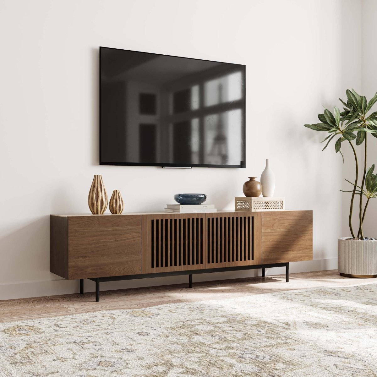 Kaelo Modern Wood TV Console - Exclusivia