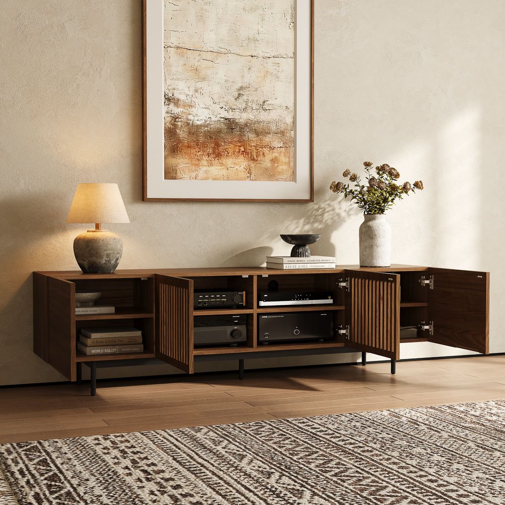 Kaelo Modern Wood TV Console - Exclusivia