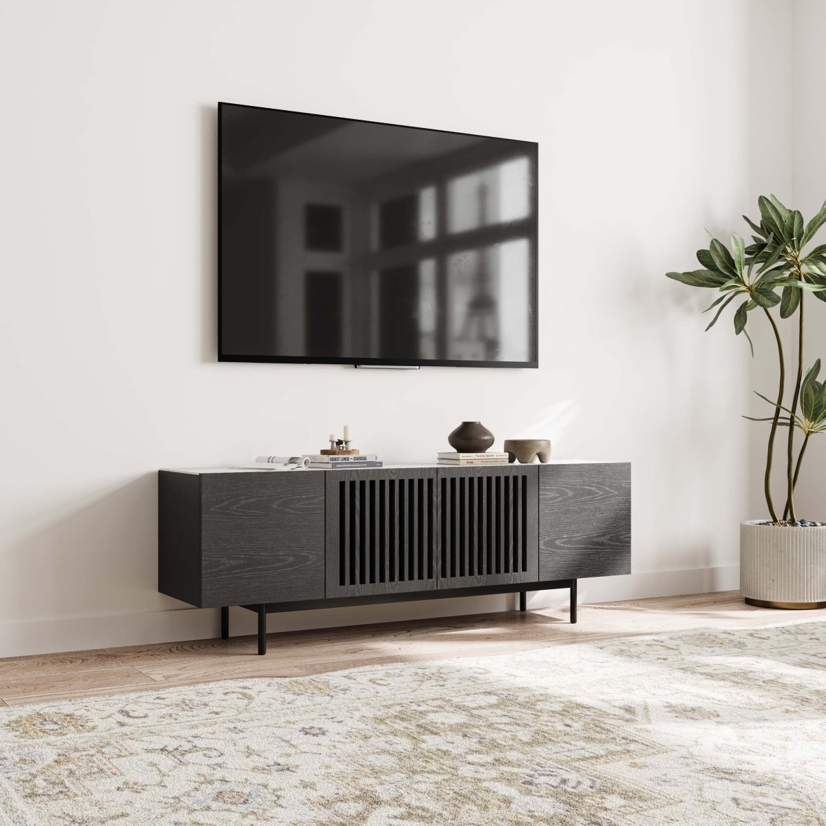 Kaelo Modern Wood TV Console - Exclusivia