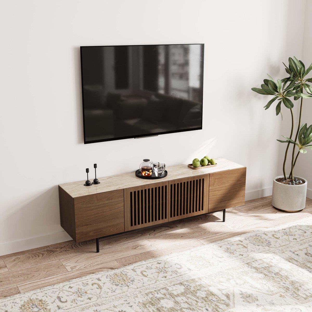 Kaelo Modern Wood TV Console - Exclusivia