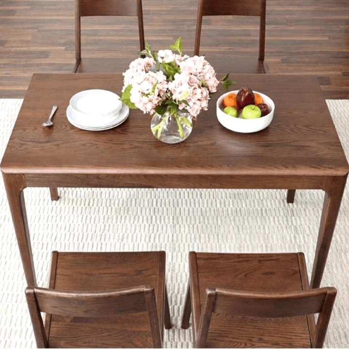 KATO Japandi Oak Wood Dining Table & Chairs - Exclusivia