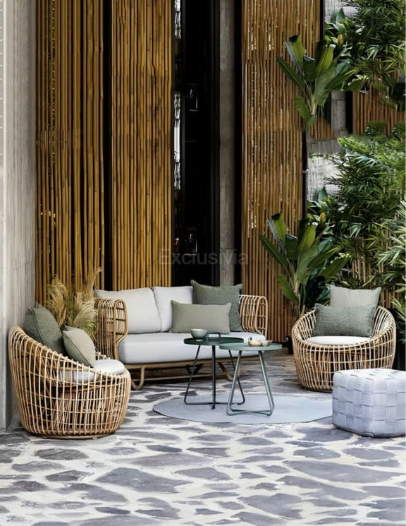 KEERIN Modern Outdoor Rattan Sofa - Exclusivia