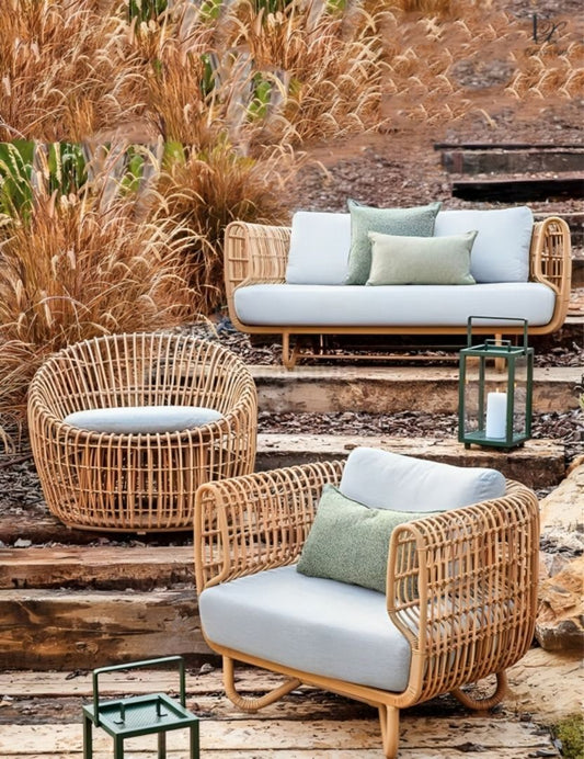 KEERIN Modern Outdoor Rattan Sofa - Exclusivia