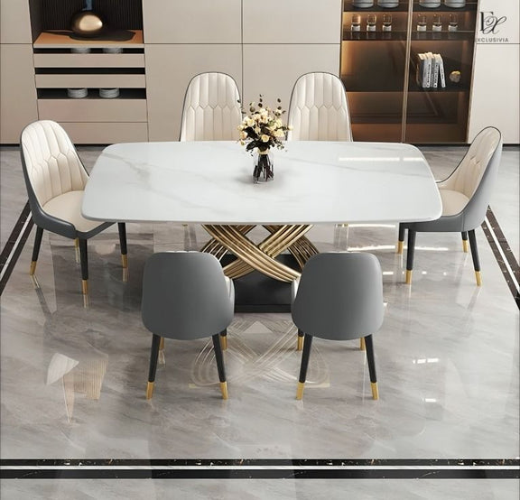 KOA Modern Sintered Stone Dining Table - Exclusivia