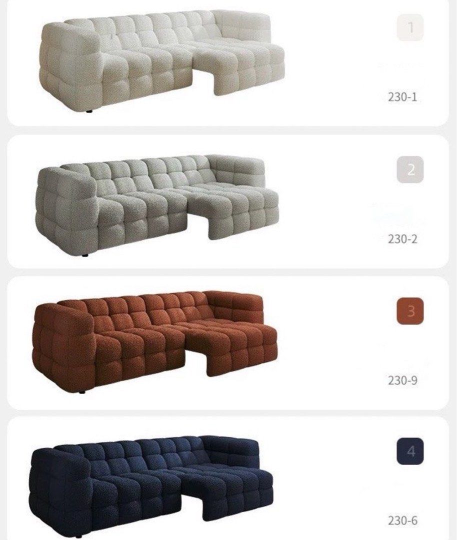 Kora Modern Electric Motorised Boucle Sofa - Exclusivia