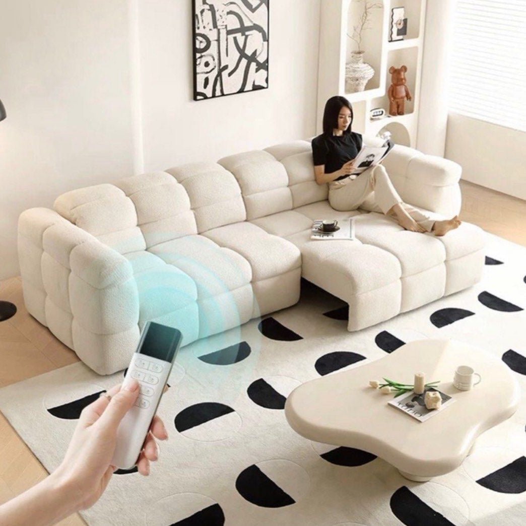 Kora Modern Electric Motorised Boucle Sofa - Exclusivia