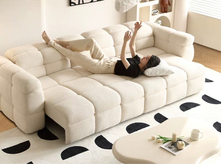 Kora Modern Electric Motorised Boucle Sofa - Exclusivia