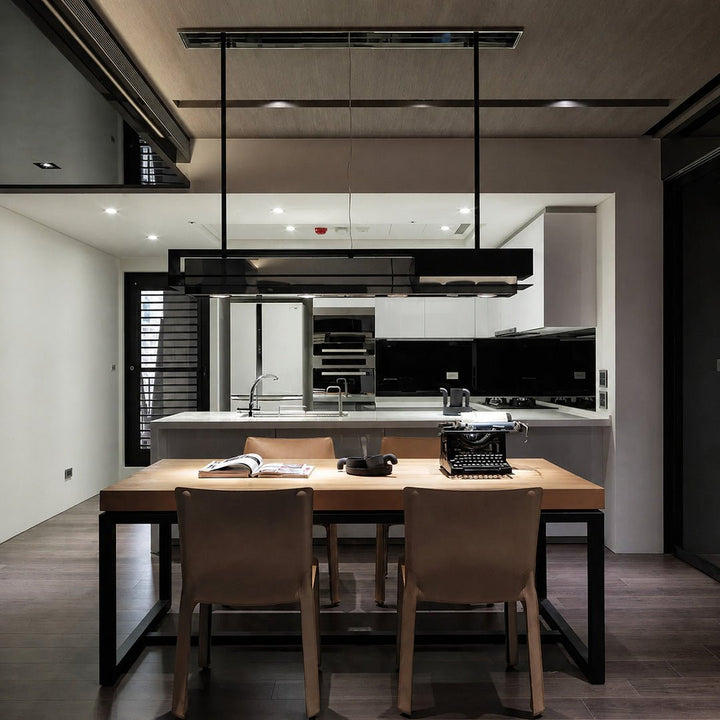 KRON Industrial Pine Wood Dining Table - Exclusivia