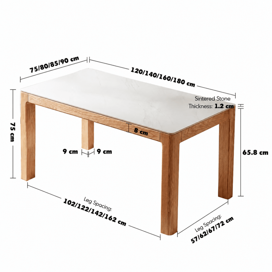 KROVA Sintered Stone Dining Table - Exclusivia