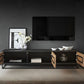 KRUKA Industrial Solid Wood TV Console - Exclusivia