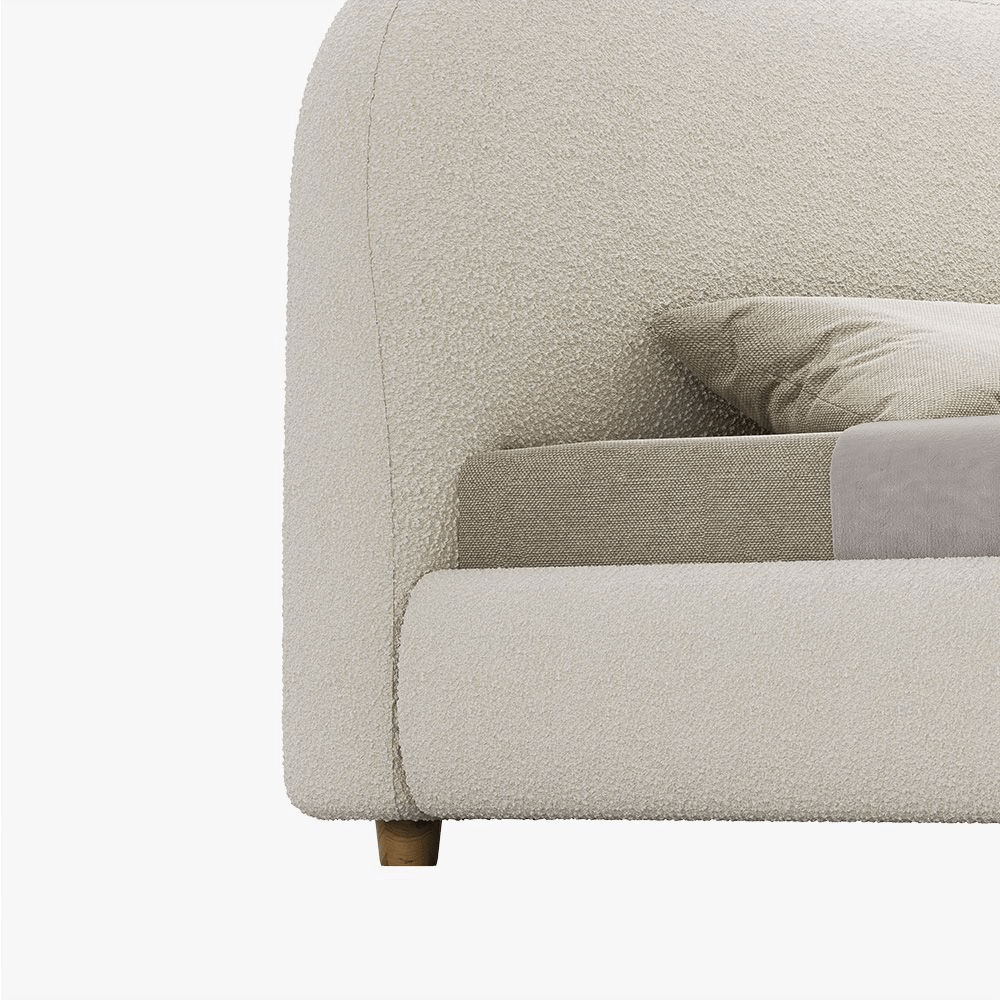 Lambra 175 cm Bouclé Diana Upholstered Bed - Exclusivia