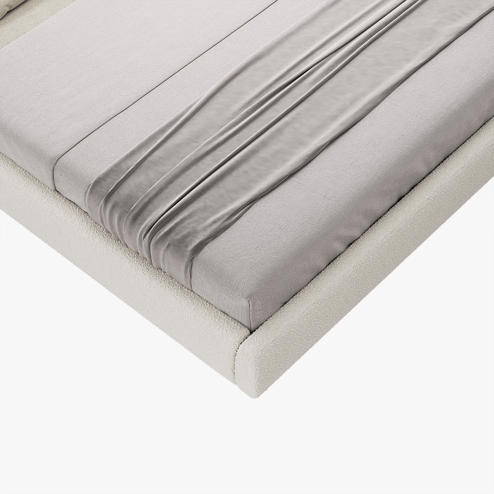 Lambra 175 cm Bouclé Diana Upholstered Bed - Exclusivia