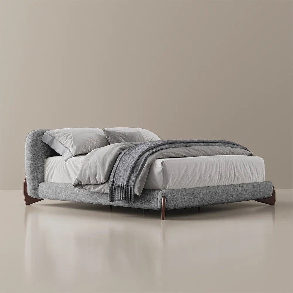 Lambra Bouclé Upholstered Bed - Exclusivia