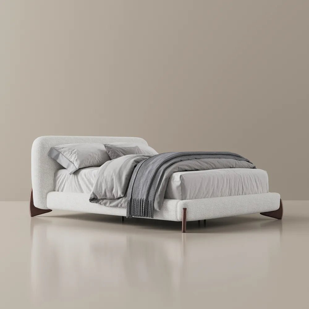 Lambra Bouclé Upholstered Bed - Exclusivia