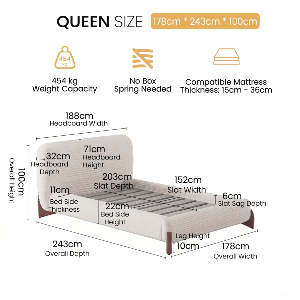 Lambra Upholstered Bed - Exclusivia