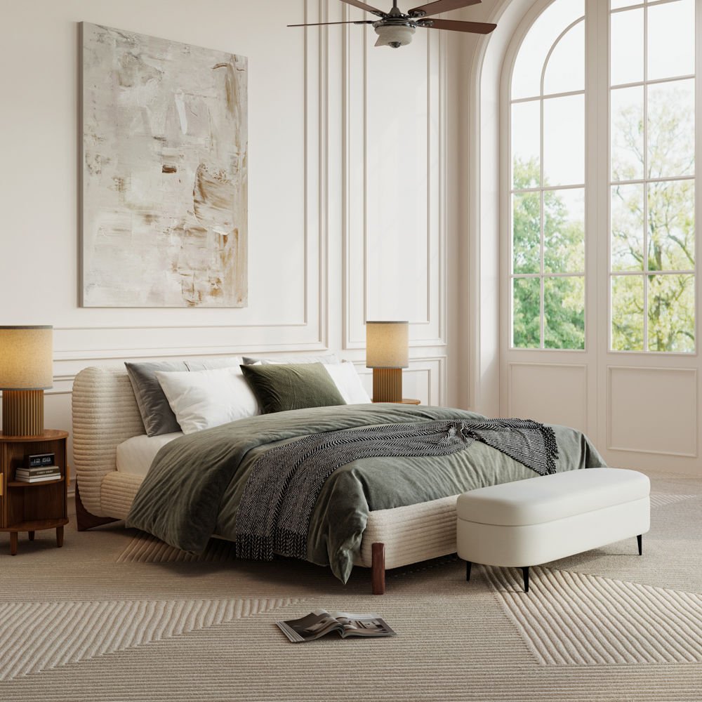 Lambra Upholstered Bed - Exclusivia