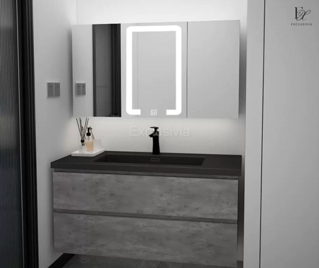 LARSL Toilet Vanity Cabinet Basin Bathroom - Exclusivia