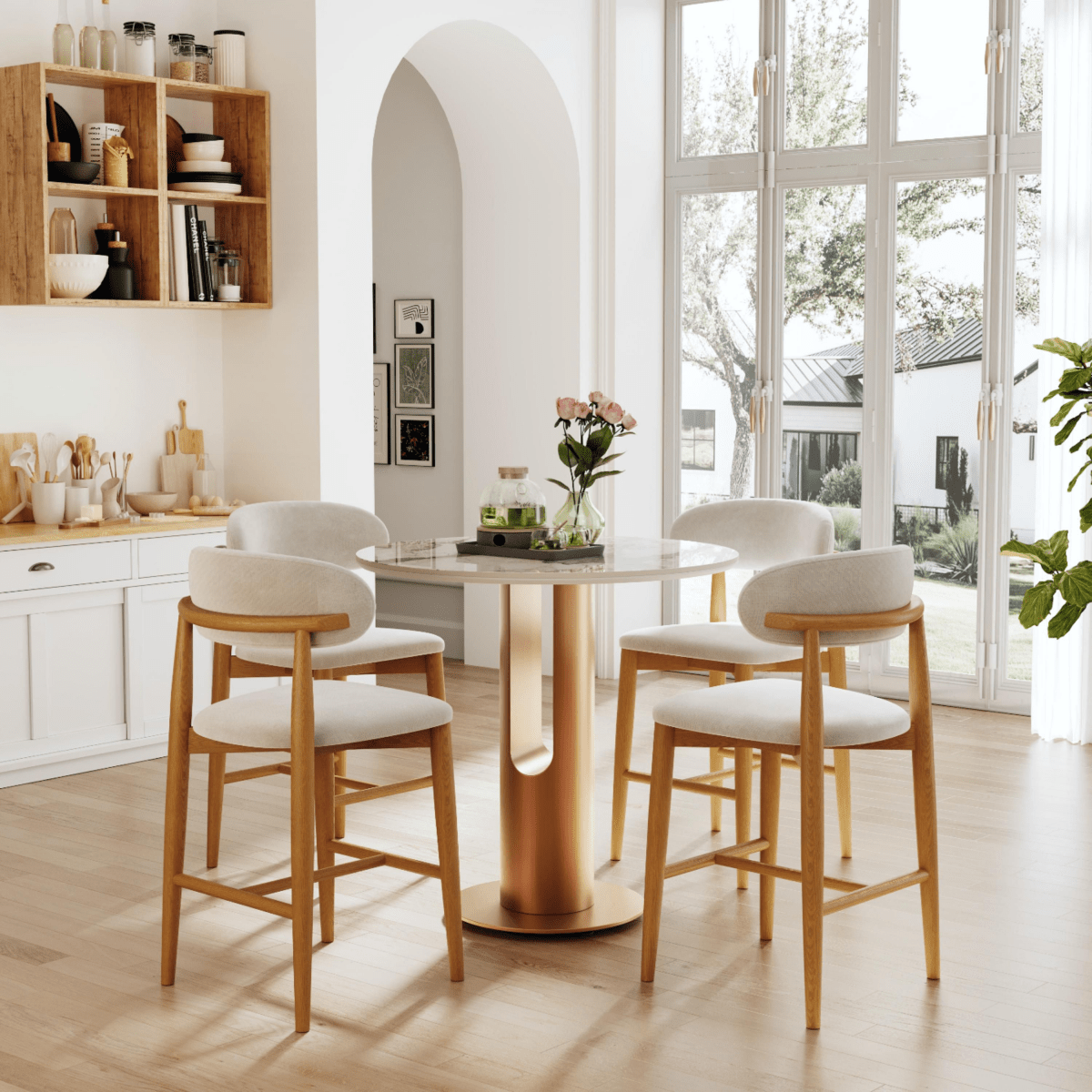 Lawson 61 cm Mid - Century Counter Stools — Set of 2 - Exclusivia