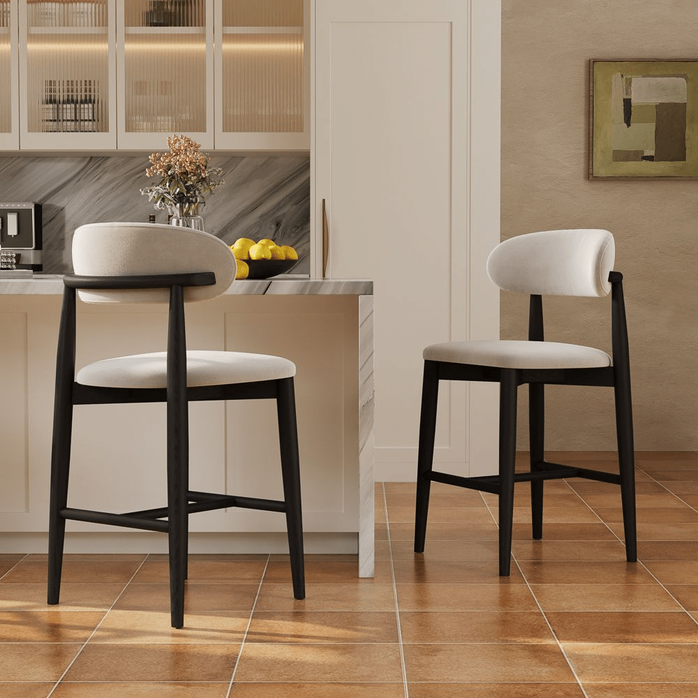 Lawson 61 cm Mid - Century Counter Stools — Set of 2 - Exclusivia