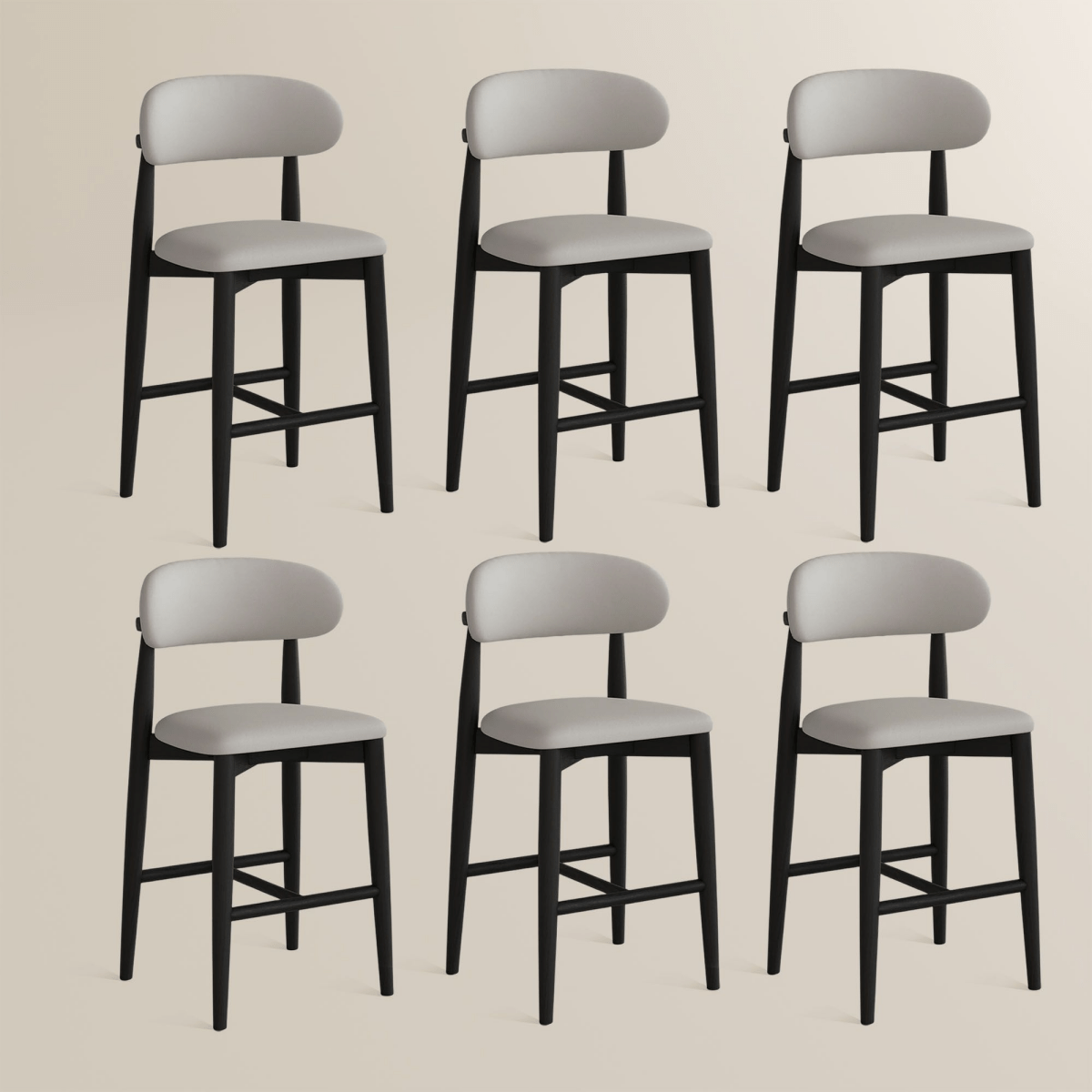 Lawson 61 cm Mid - Century Counter Stools — Set of 2 - Exclusivia