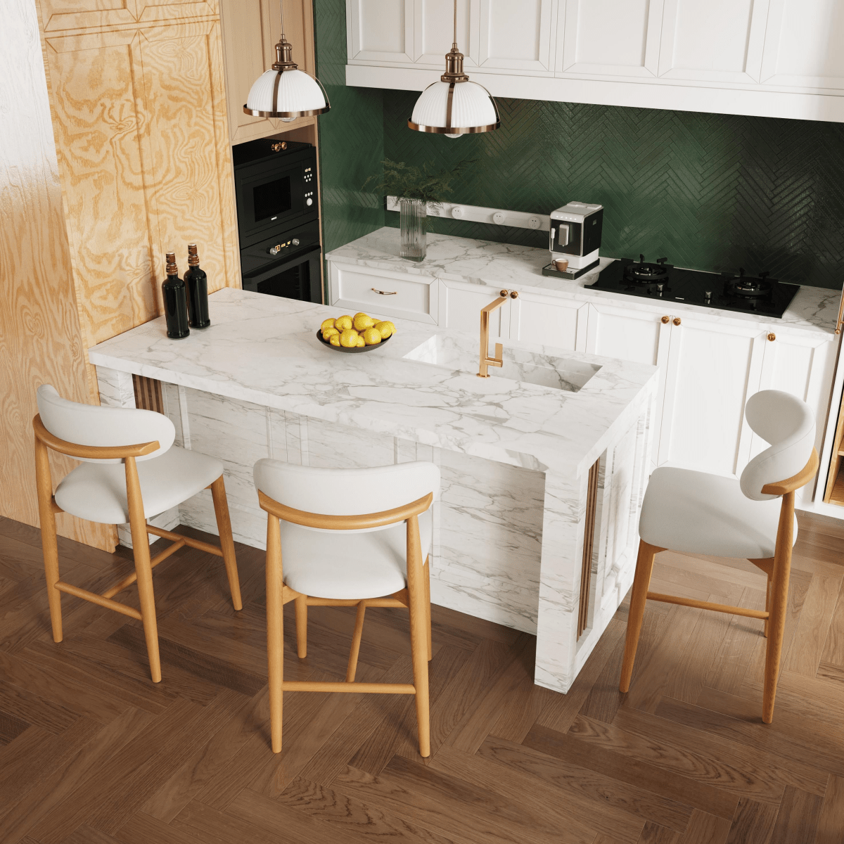 Lawson 61 cm Mid - Century Counter Stools — Set of 2 - Exclusivia