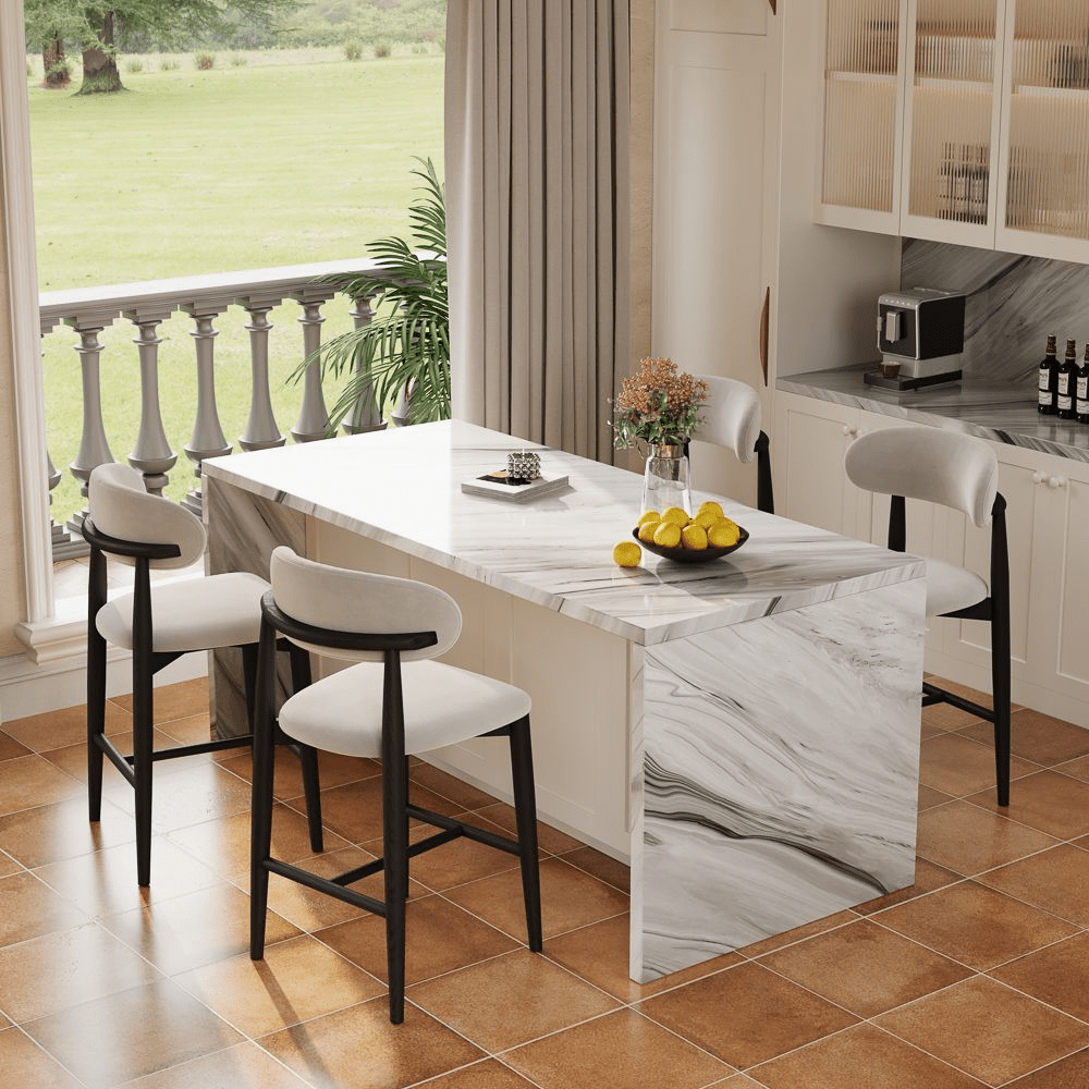 Lawson 61 cm Mid - Century Counter Stools — Set of 2 - Exclusivia