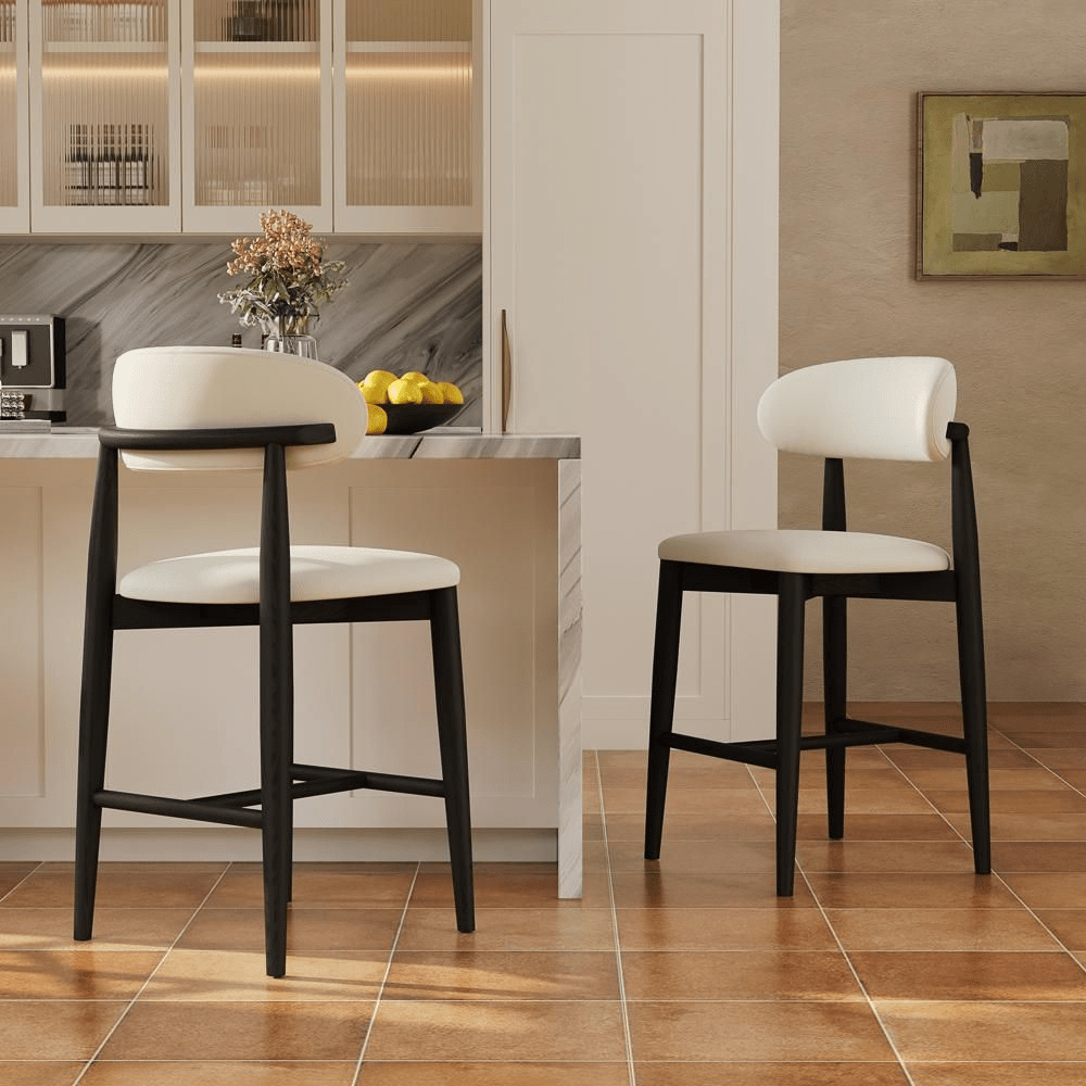 Lawson 61 cm Mid - Century Counter Stools — Set of 2 - Exclusivia