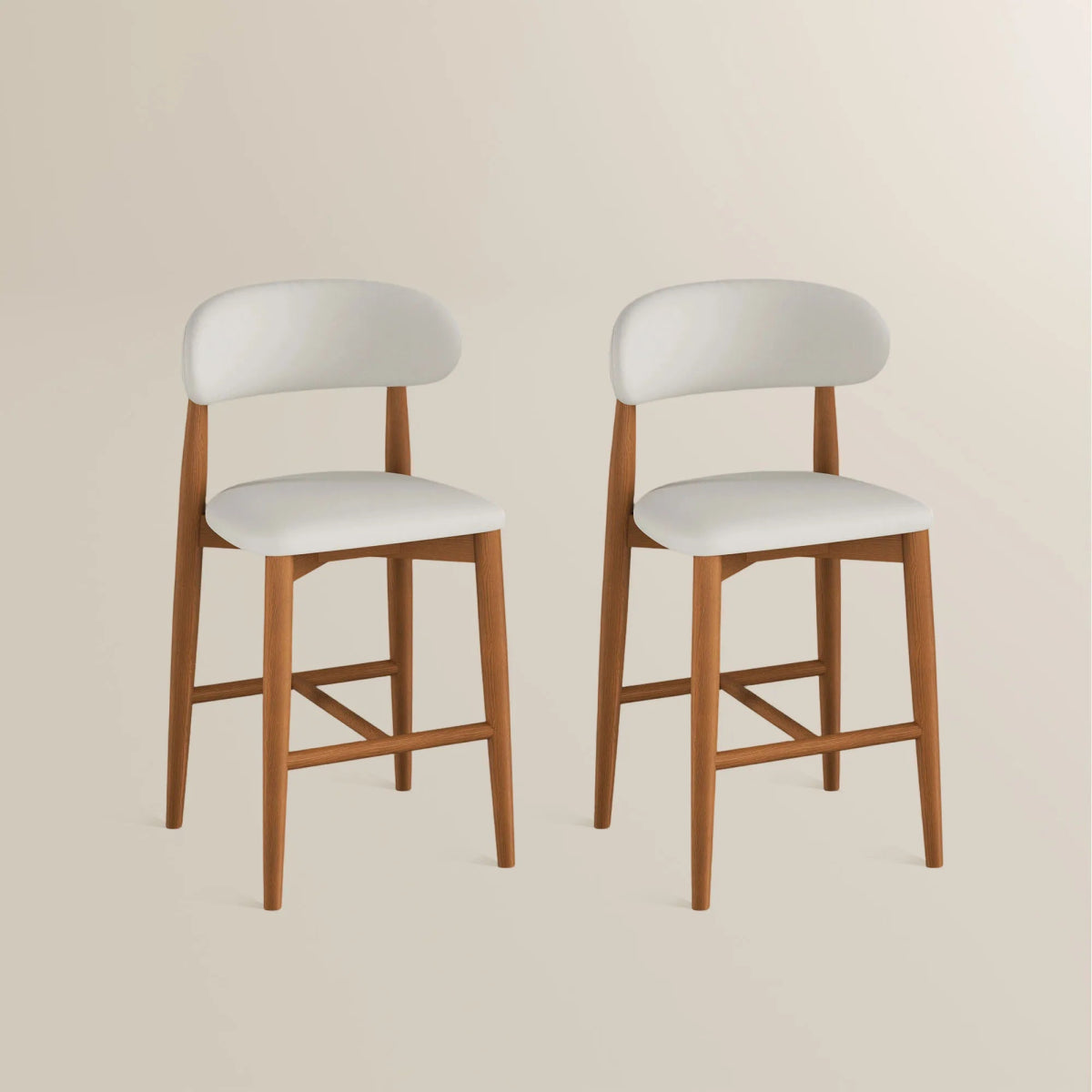 Lawson 61 cm Mid - Century Counter Stools — Set of 2 - Exclusivia