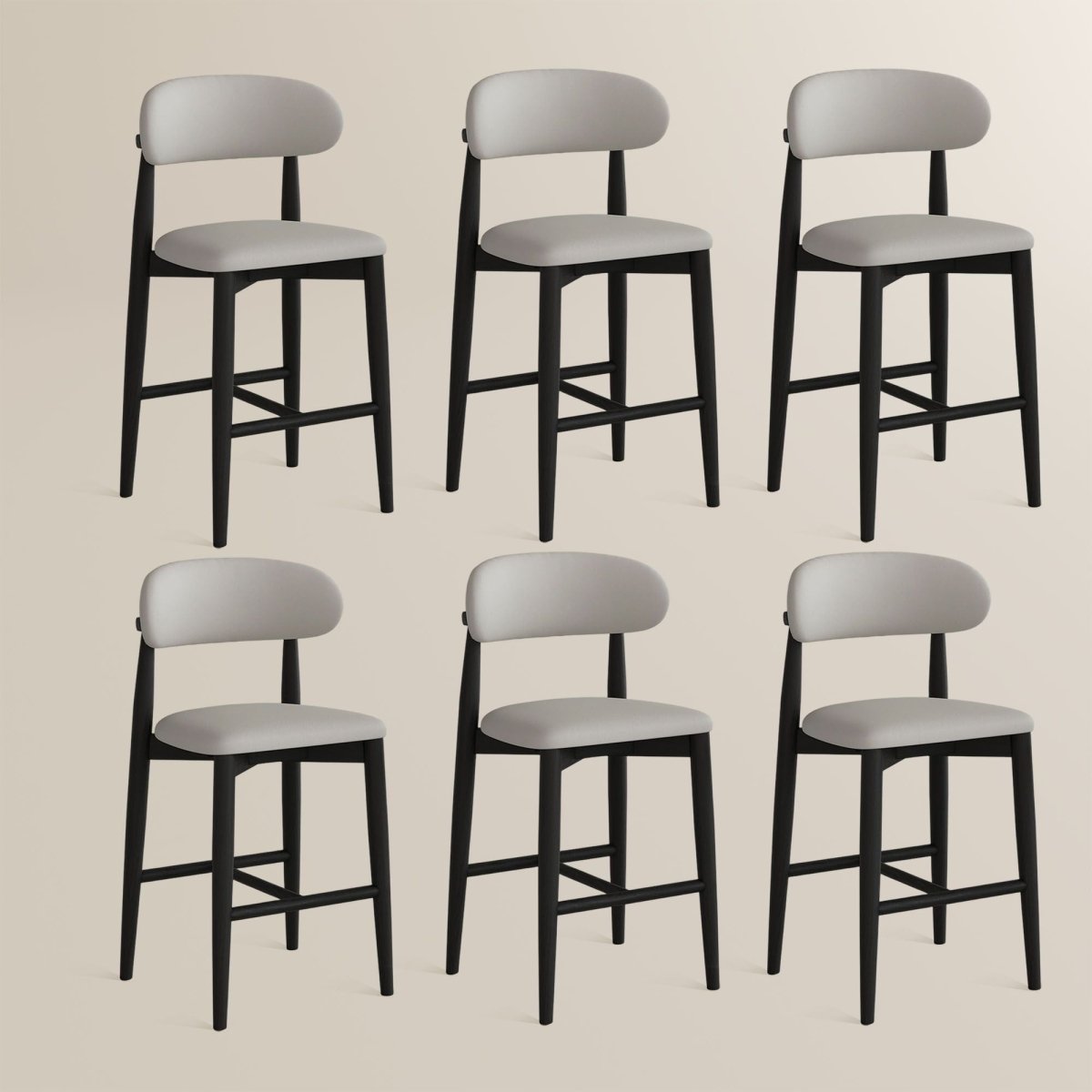 Lawson 61 cm Mid - Century Counter Stools — Set of 2 - Exclusivia