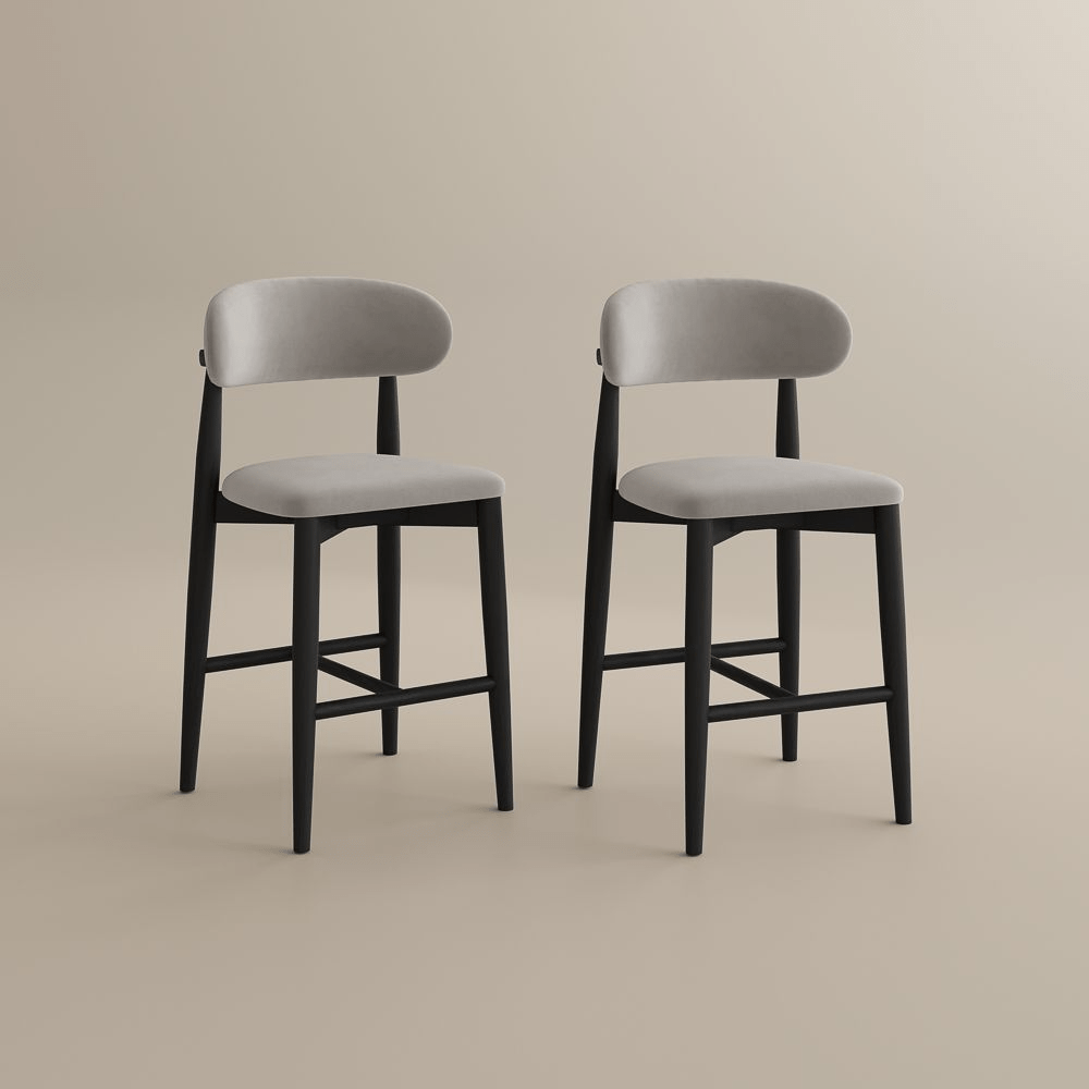 Lawson 61 cm Mid - Century Counter Stools — Set of 2 - Exclusivia