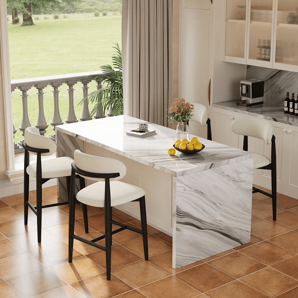 Lawson 61 cm Mid - Century Counter Stools — Set of 2 - Exclusivia