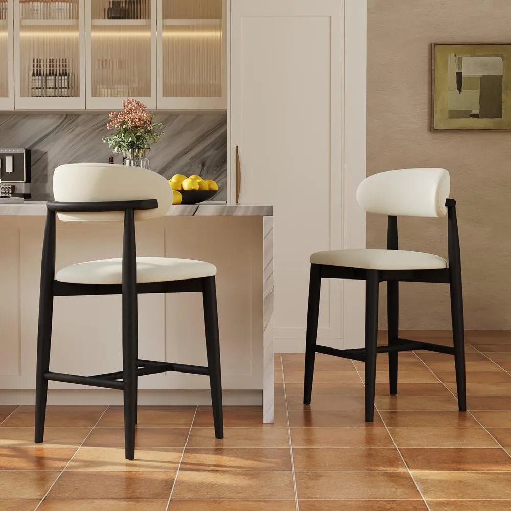 Lawson 61 cm Mid - Century Counter Stools — Set of 2 - Exclusivia