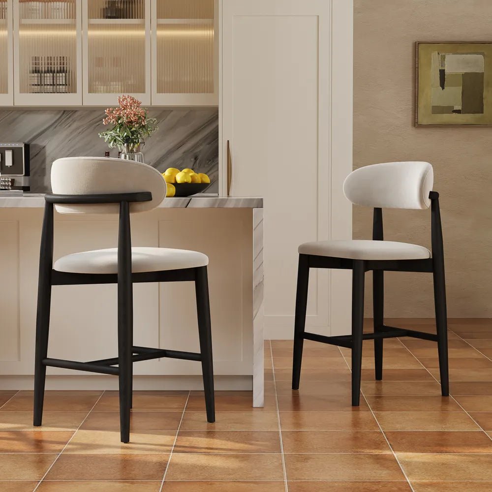 Lawson 61 cm Mid - Century Counter Stools — Set of 2 - Exclusivia