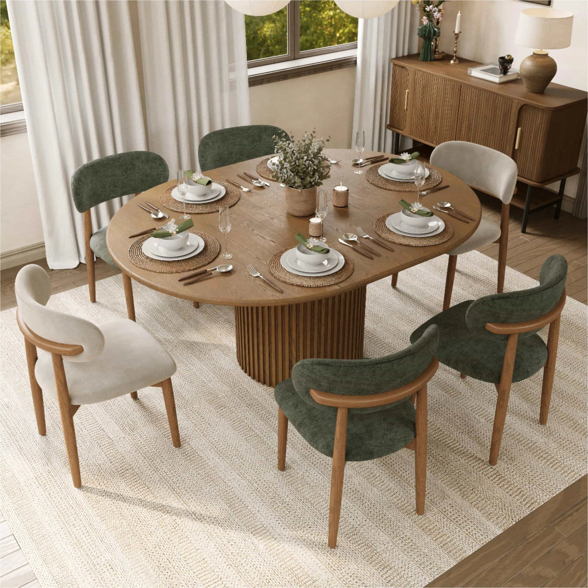 Lawson – Mid - Century Modern Dining Chair Set (2 pcs) - Exclusivia