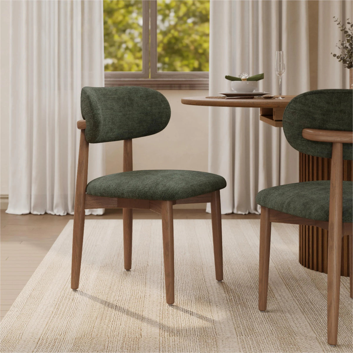 Lawson – Mid - Century Modern Dining Chair Set (2 pcs) - Exclusivia