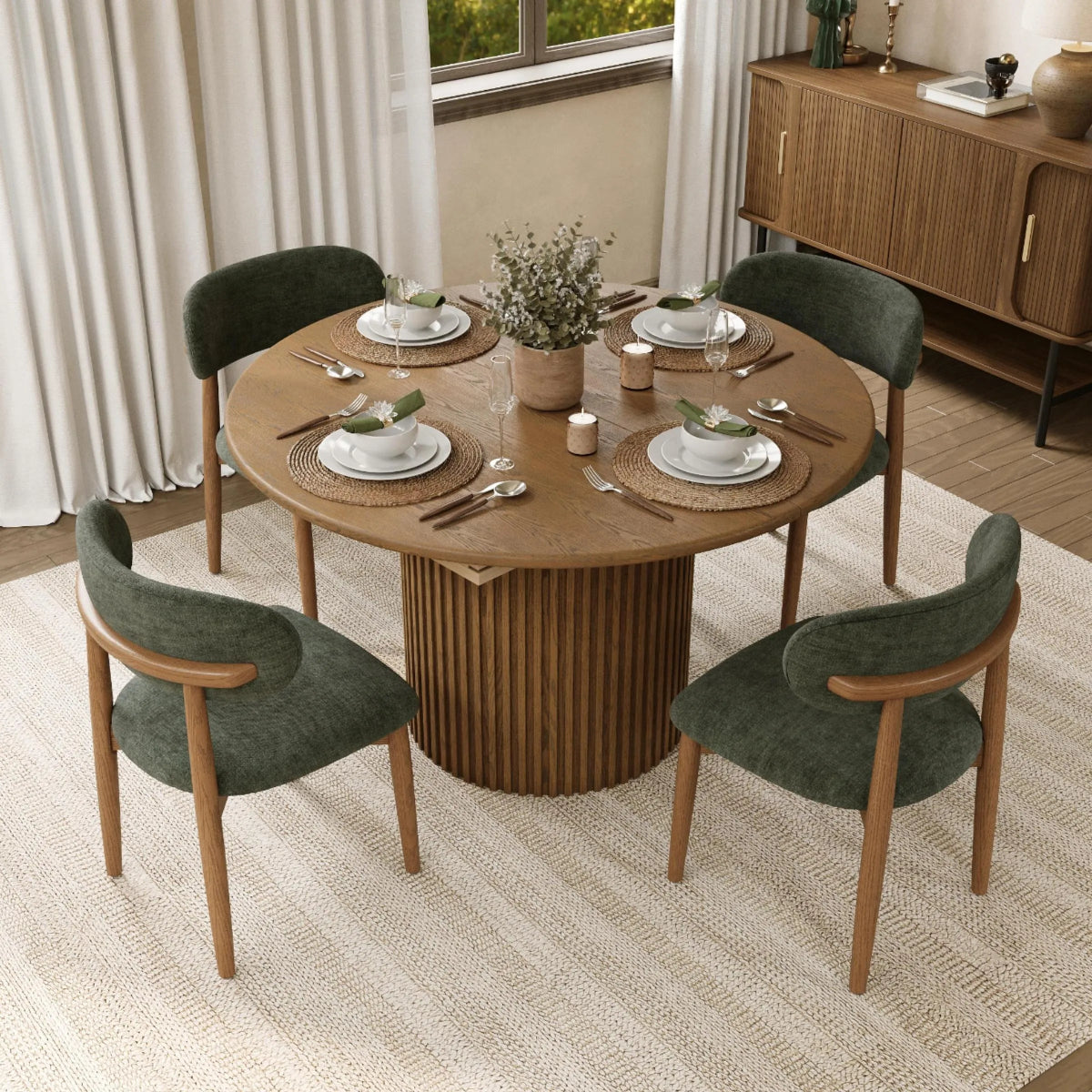 Lawson – Mid - Century Modern Dining Chair Set (2 pcs) - Exclusivia