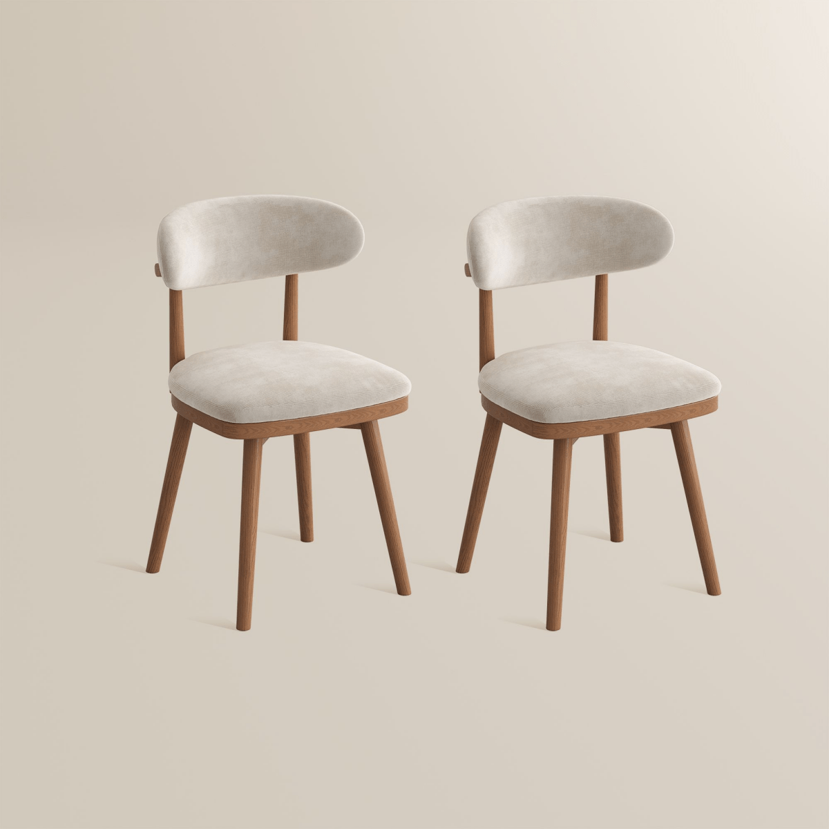 Lawson Mid - Century Swivel Dining Chairs – Set of 2 - Exclusivia