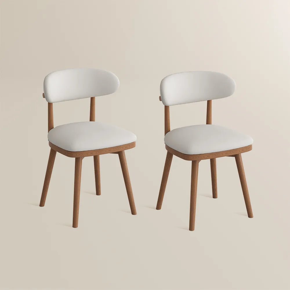 Lawson Mid - Century Swivel Dining Chairs – Set of 2 - Exclusivia