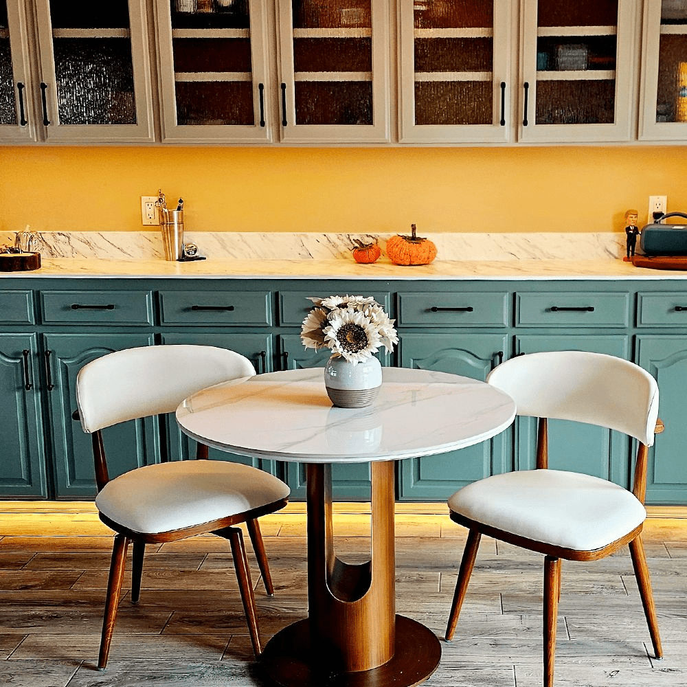 Lawson Mid - Century Swivel Dining Chairs – Set of 2 - Exclusivia