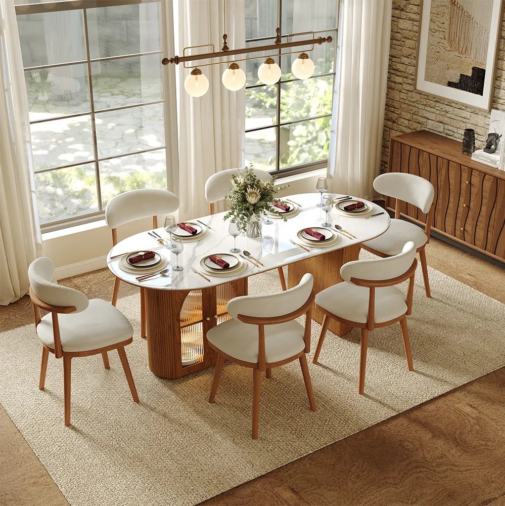 Lawson Mid - Century Swivel Dining Chairs – Set of 2 - Exclusivia