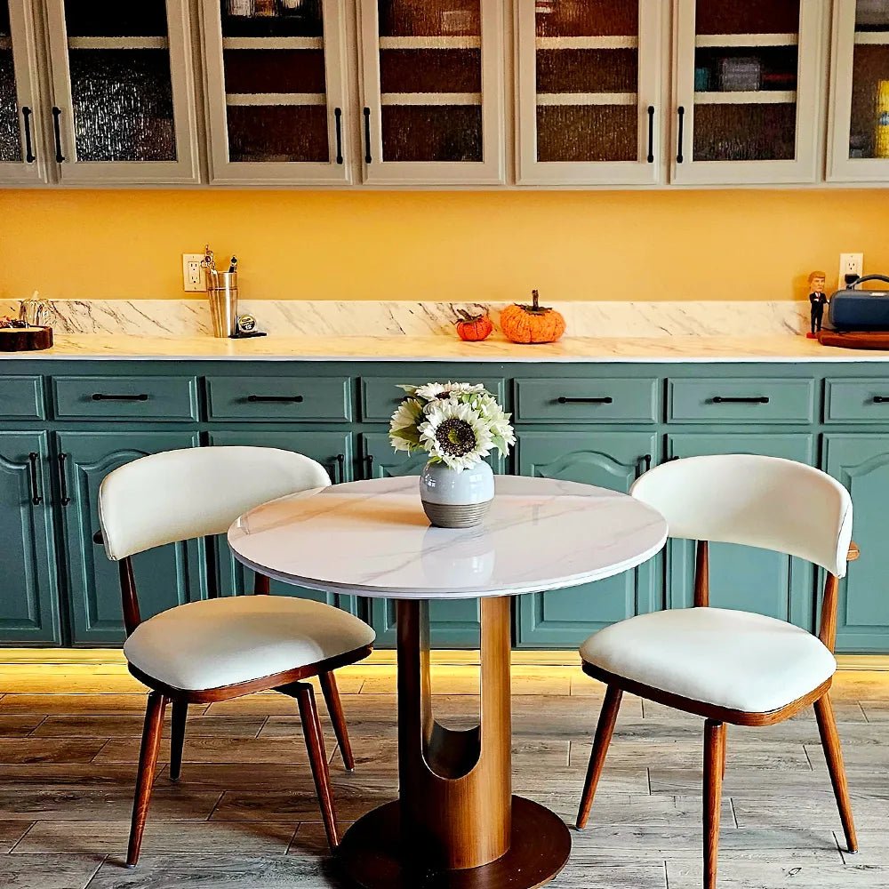 Lawson Mid - Century Swivel Dining Chairs – Set of 2 - Exclusivia