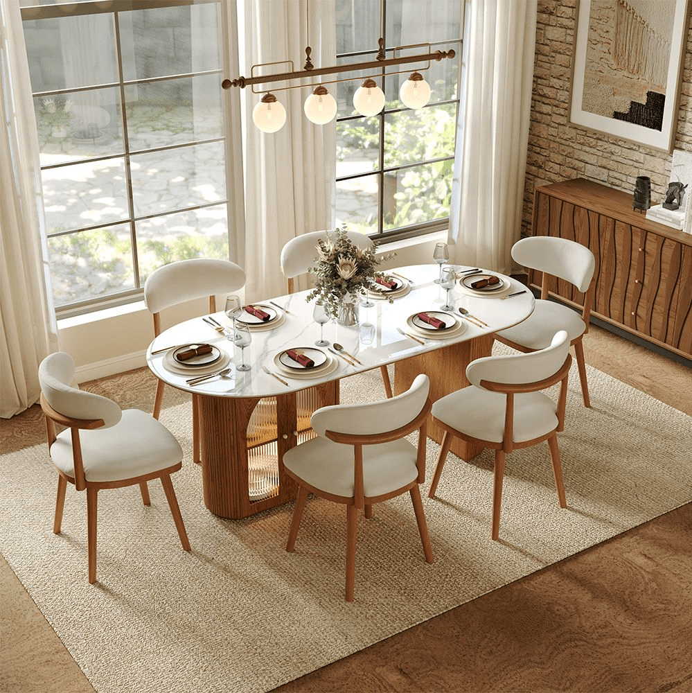 Lawson Mid - Century Swivel Dining Chairs – Set of 2 - Exclusivia