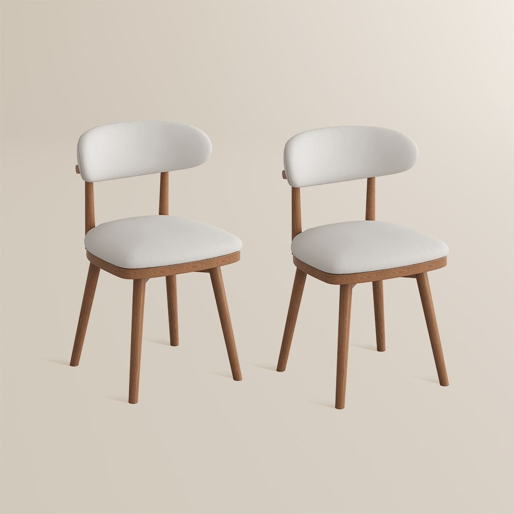Lawson Mid - Century Swivel Dining Chairs – Set of 2 - Exclusivia